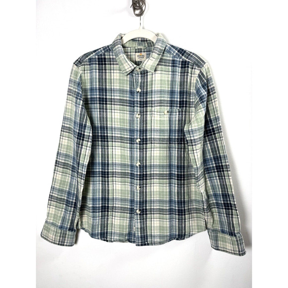 Marine Layer Tops - Marine Layer Button Up Flannel Shirt Gorpcore Outdoors Cabincore Coastal Beach S